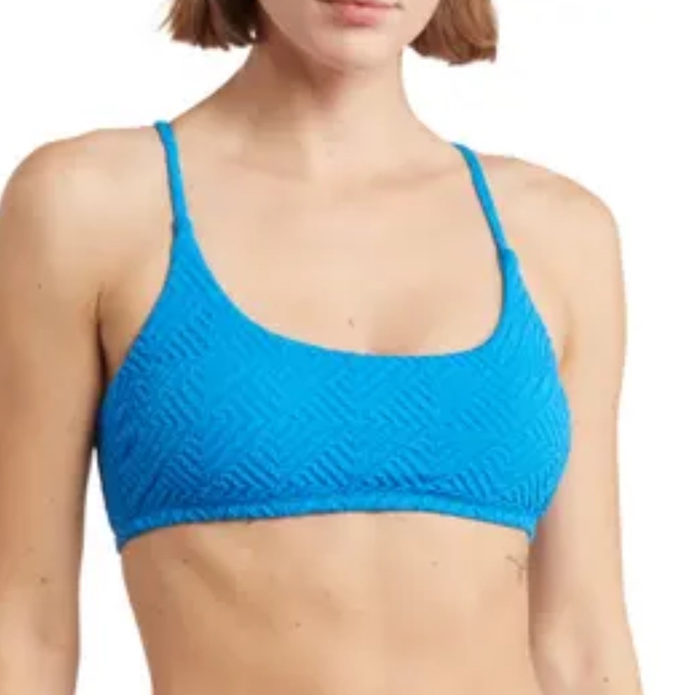 VYB‎ Ribbed Bikini Top Blue Size XL